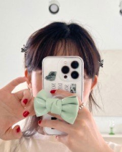 체커보드 곰돌이 2개세트 집게핀