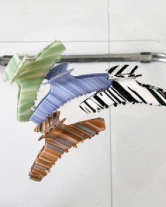 마블 셀룰로오스 집게핀 올림머리핀