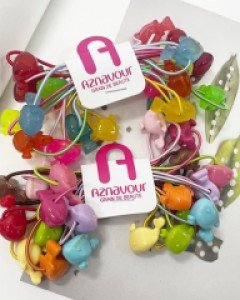 아즈나브르 미니 돌고래 고무줄 머리끈 헤어끈 10개 세트