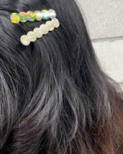 프랑스핀 마블 동글동글 집게핀