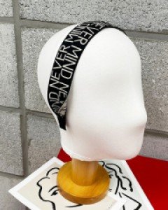 가을 컬러 넓은 레터링 헤어밴드 반다나 머리띠