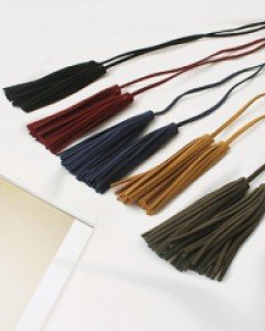 스웨이드테슬목걸이