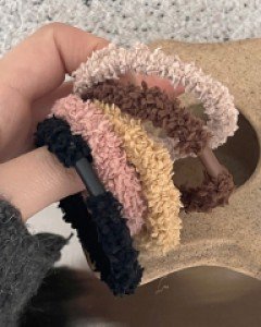 데일리 퍼 털 고무줄 머리끈 세트