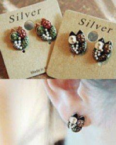 [92.5%] 미니부엉이귀걸이