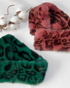 호피 퍼 마그넷 머플러 목도리