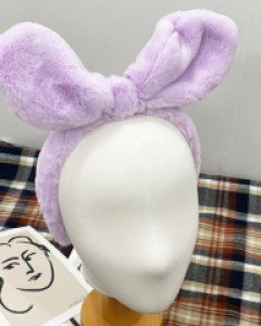 와이어 토끼 리본 머리띠 헤어밴드