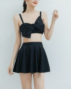 왕리본 플레어 스커트 비키니 수영복 55~77