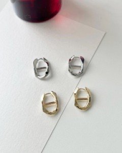 가로막대 체인 링귀걸이