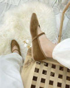 골덴 메리제인 플랫 구두