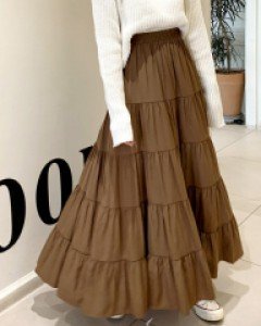 캉캉 주름 스커트 밴딩