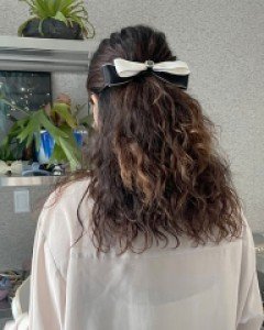 큐빅 블랙 화이트 리본핀