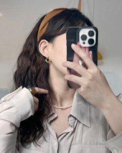 꽈배기 와이드 머리띠