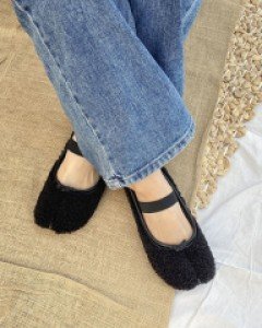 뽀글이 발가락 타미 플랫