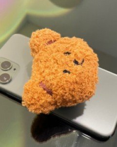 뽀글이 빅 곰돌이 그립 스마트톡 거치대