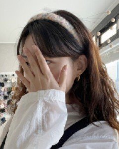 니트 보카시 머리띠 헤어밴드