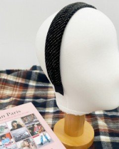 벨벳 펄 머리띠 헤어밴드