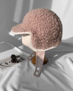 뽀글이 버튼 귀달이 모자 볼캡