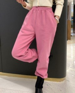 파스텔 기모 조거팬츠