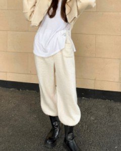 뽀글이 조거팬츠 바지