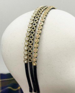 블링블링 큐빅 머리띠 헤어밴드