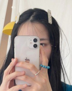 자개 아크릴 집게핀 머리핀