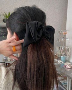 빅리본 3중 리본 머리핀 헤어핀