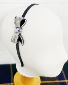 스와로브스키 리본 머리띠 헤어밴드