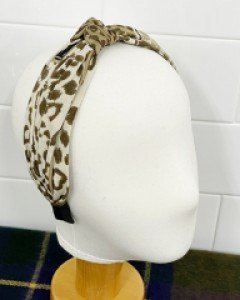 꼬임 명품 호피 머리띠 헤어밴드
