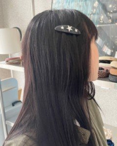 타원형 스타 자동핀 머리핀