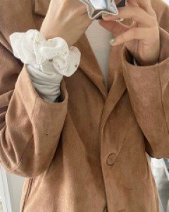 골드 별 패턴 곱창밴드 스크런치 머리끈