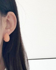컬러 크림 귀걸이 파스텔