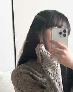 옆머리 포인트 베이직 자동핀