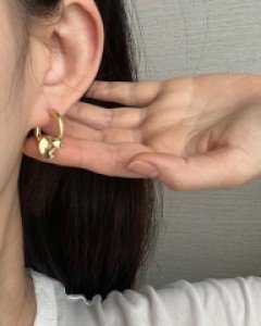 유니크 볼트 링 귀걸이