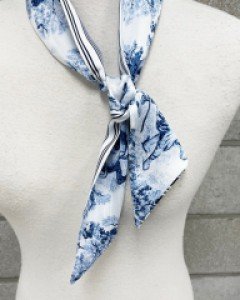 수채화 코끼리 트윌리 스카프