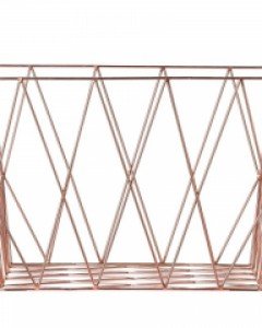 Storage Basket Square, Copper