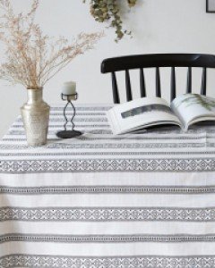 [마감50%sale]에스닉 식탁보-화이트(6인용)