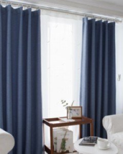 [30%sale]호텔스타일 삼중직암막커튼-블루블랙