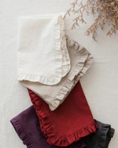 [24%sale]클로에 프릴 린넨 테이블매트(5color)
