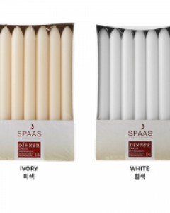 스파스 테이퍼 캔들 22cm(화이트/크림)
