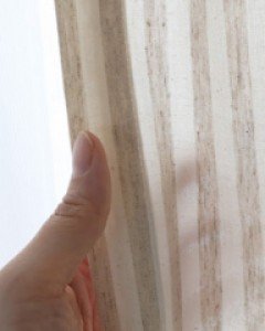 [sale]오트밀린넨 틴스트라이프 커튼