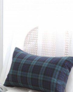 블랙와치체크 쿠션커버 & 허리쿠션