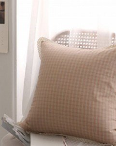 체크앤레이스 쿠션 2color