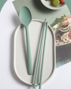 푸코 실리콘 수저세트 4color