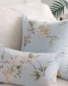 블로썸린넨 쿠션커버& 허리쿠션