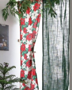 포인세티아 조각가리개커튼 3style)