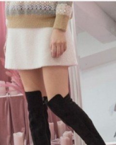 P8623 보송 니트 미니스커트