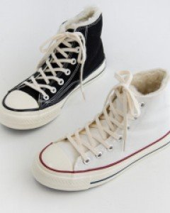 P9365 캔버스 하이탑 퍼 스니커즈(225-250) 미사용