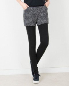 A1260 기모 보카시 반바지 레깅스