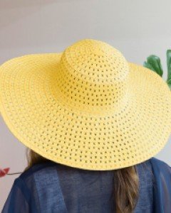 A2617 비비드 펀칭 왕골 챙모자(4color)