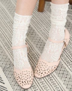 A2794 코튼 레이스 양말